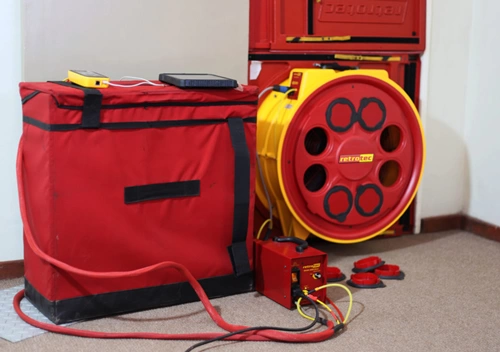 Room integrity testing sealing support
